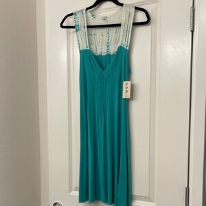 Chic Teal Midi Dress by